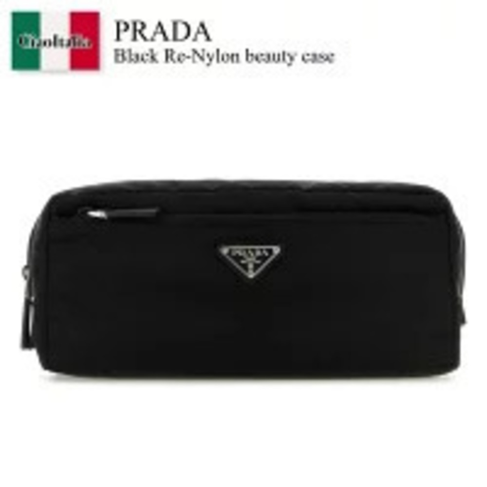 Prada Bag Handbag Black Re Beauty Case Clutch